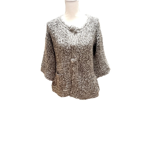 FWM Fenn Wright Manson Sweaters - Chunky wool blend gorgeous cardigan with knit covered buttons size medium